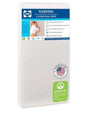 Sealy Flexcool 2 Stage Baby Mattress. New in box Unopened.